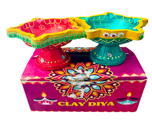 2 pc Stand Diya