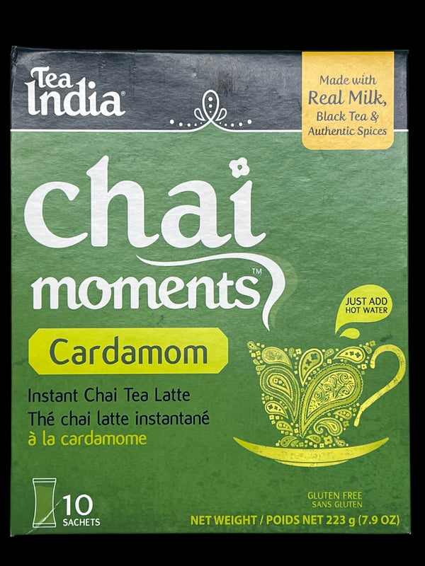 TEA INDIA - CHAI MOMENTS CARDAMOM ( 10 SACHETS ) - 223GM