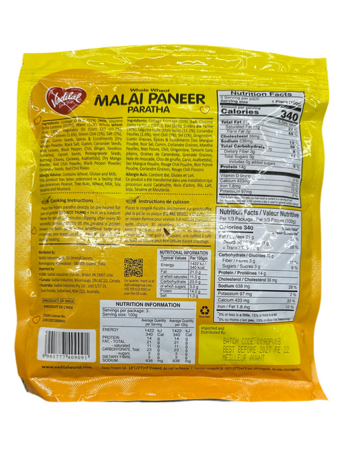 VADILAL MALAI PANEER PARATHA