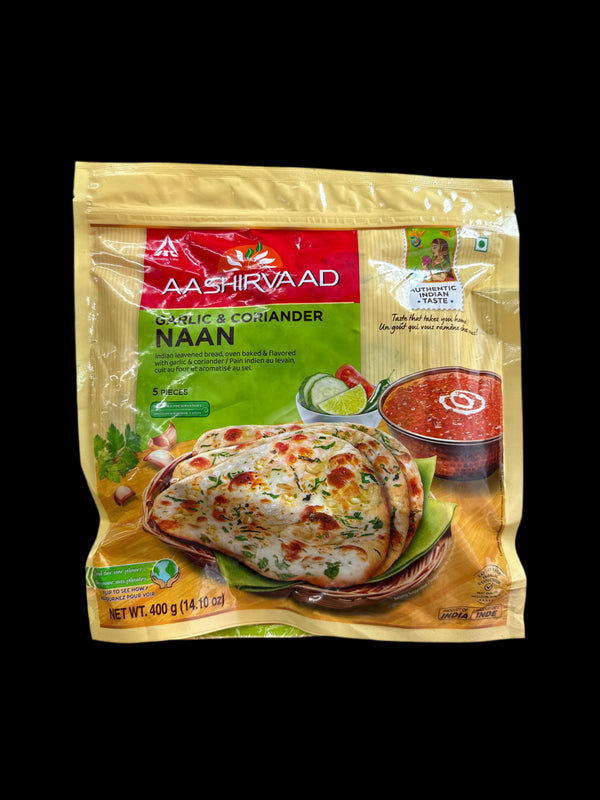 AASHIRVAAD- GARLIC &CORIANDER NAAN- 400G