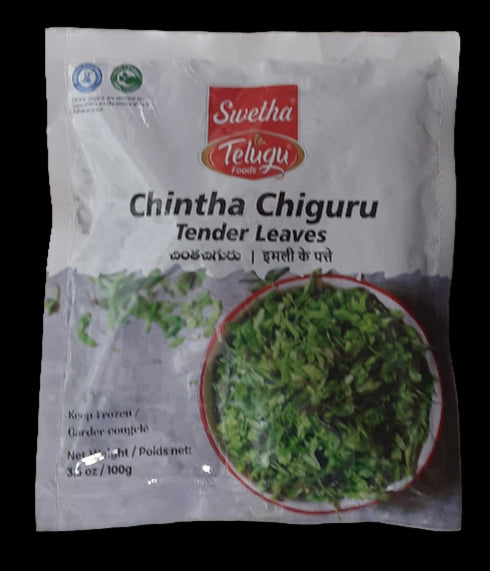 TELUGU FOODS - CHINTHA CHIGURU TENDER LEAVES - 100GM