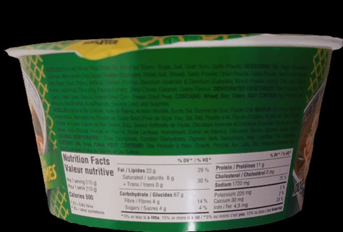 MR.NOODLES BOWL - VEGTABLE - 110GM