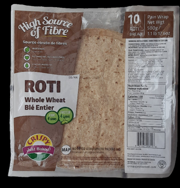 CRISPY - WHOLE WHEAT ROTI - 500GM