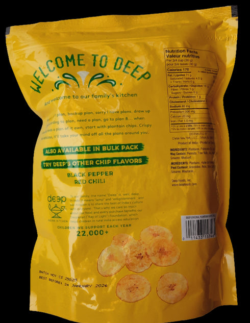 DEEP - ROUND PLANTAIN CHIPS ORIGINAL - 340GM