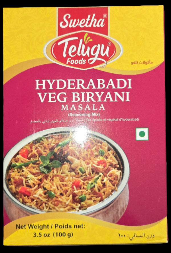 TELUGU- HYDERABADI VEG BIRYANI MASALA-80GM