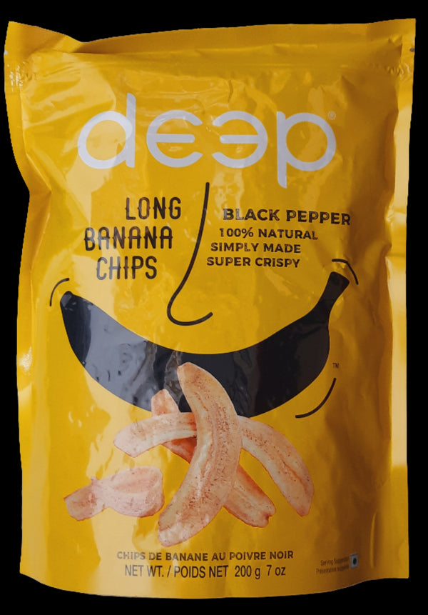DEEP - LONG BANANA CHIPS BLACK PEPPER - 200GM