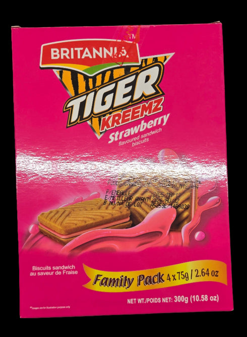 BRITANNIA - TIGER KREEMZ STRAWBERRY - 300GM