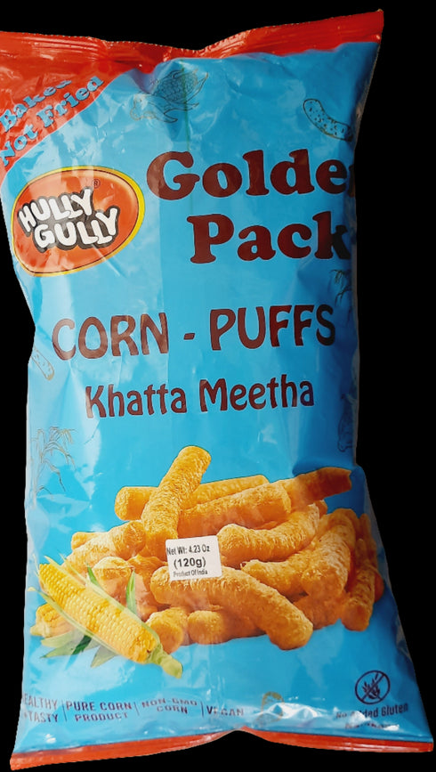 HULLY GULLY - CORN PUFFS KHATTA MEETHA - 120GM