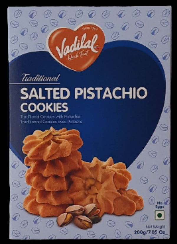 VADILAL - SALTED PISTACHIO COOKIES - 200GM