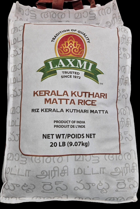 LAXMI - KERALA KUTHARI MATTA RICE - 20 LB