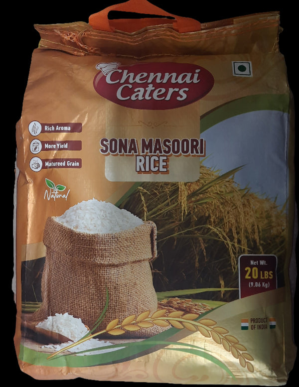 CHENNAI CATERS - SONA MASOORI RICE - 20LB