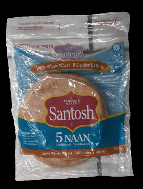 SANTOSH - WHOLE WHEAT NAAN - 500GM