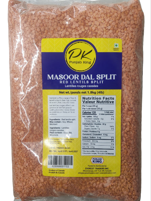 PUNJAB KINGS - MASOOR DAL SPLIT - 4LB