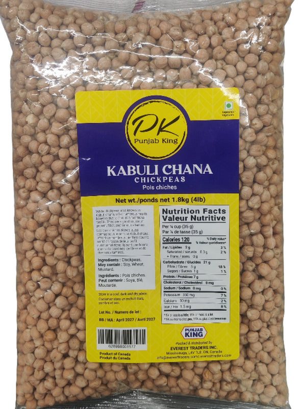 PUNJAB KINGS - KABULI CHANA - 4LB