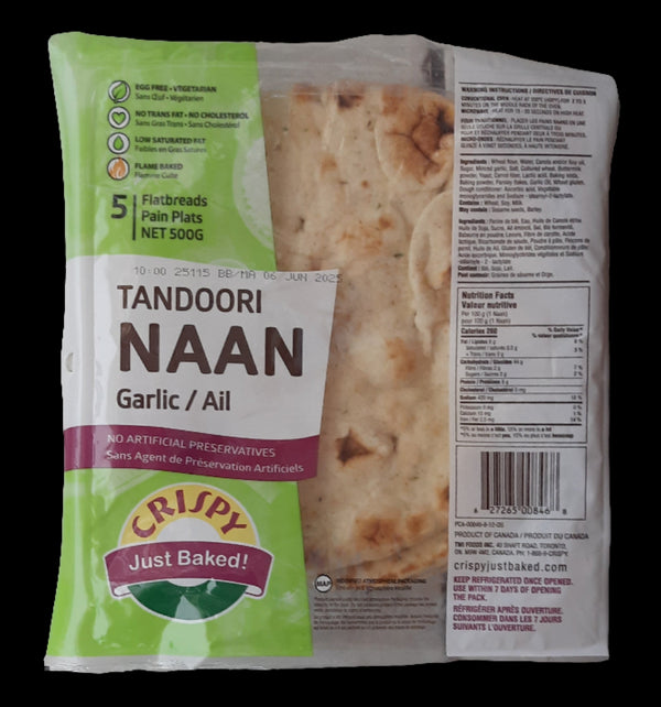 CRISPY - GARLIC TANDOORI NAAN - 500GM