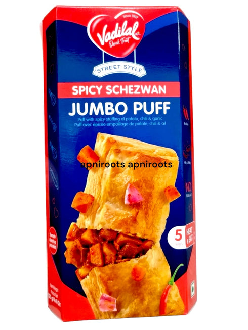 VADILAL - JUMBO PUFF SPICY SCHEZWAN - 125GM