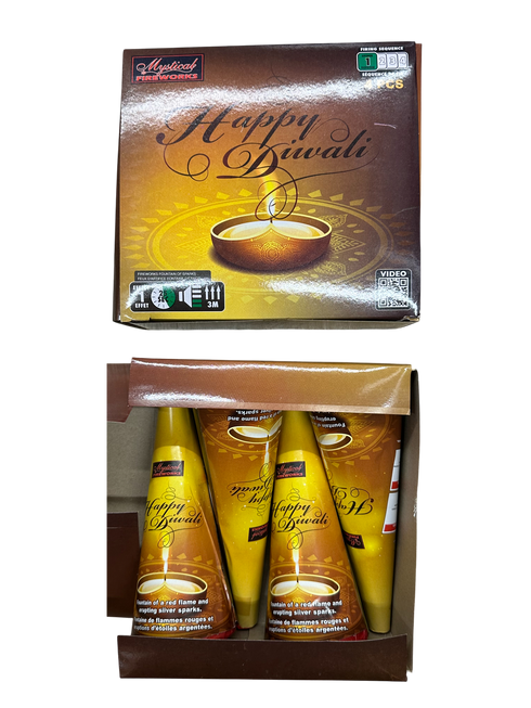 Fireworks Fountain Yellow 4pcs