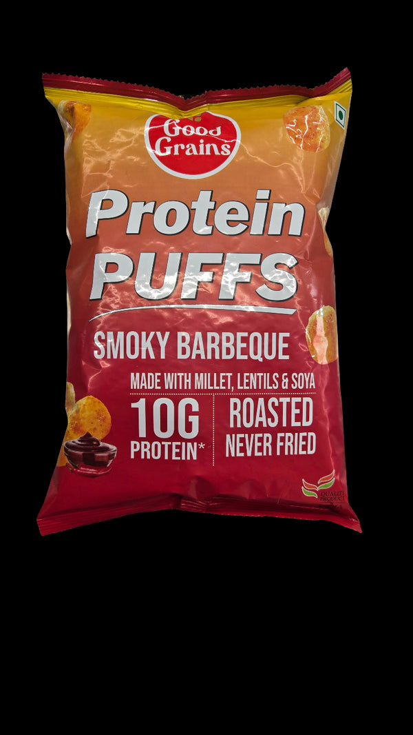 GOOD GRAINS - PROTEIN PUFFS - SMOKY BARBEQUE - 60GM