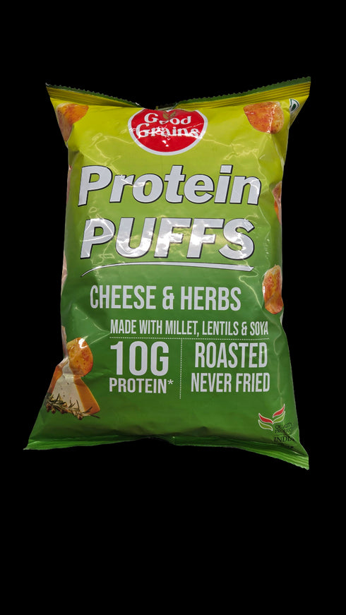 GOOD GRAINS - PROTEIN PUFFS - CHEESE & HERBS -60GM