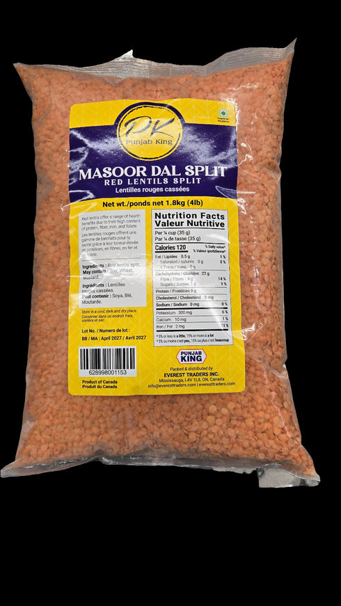 PUNJAB KING - MASOOR DAL SPLIT - 4LB