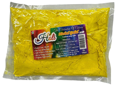 Holi color colour yellow - Gulal - apniroots Grocery
