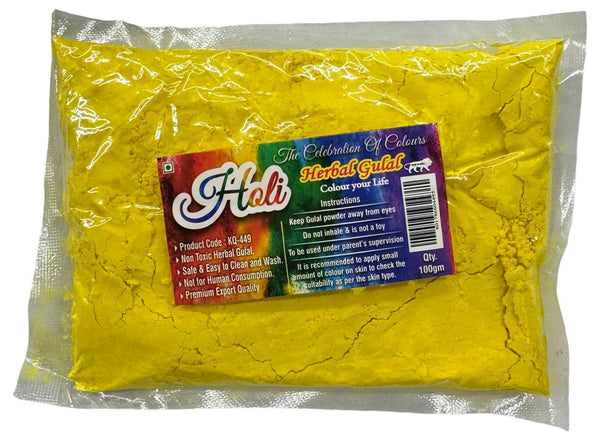 Holi color colour yellow - Gulal - apniroots Grocery