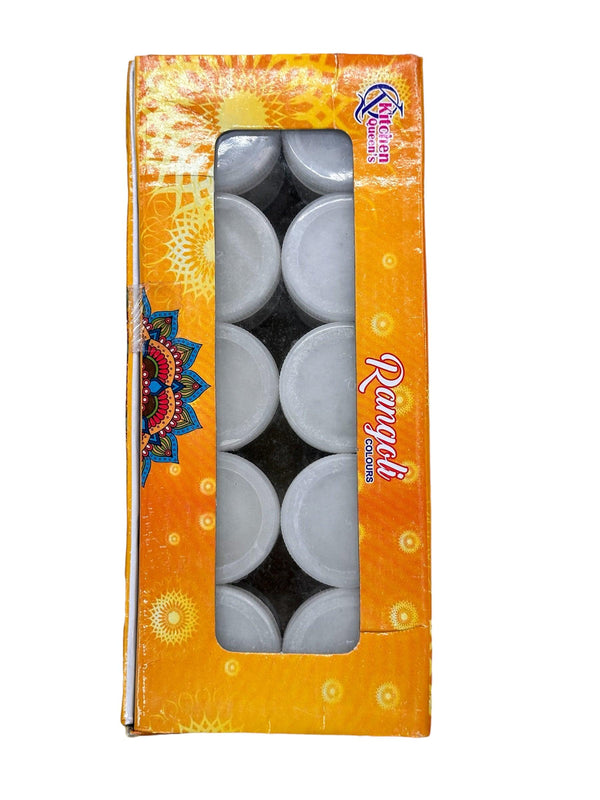 Rangoli - White Color - Pack of 10 - apniroots Grocery