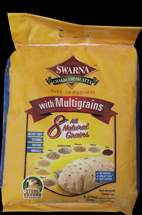 Swarna MultiGrain Atta - 20lb - apniroots Grocery