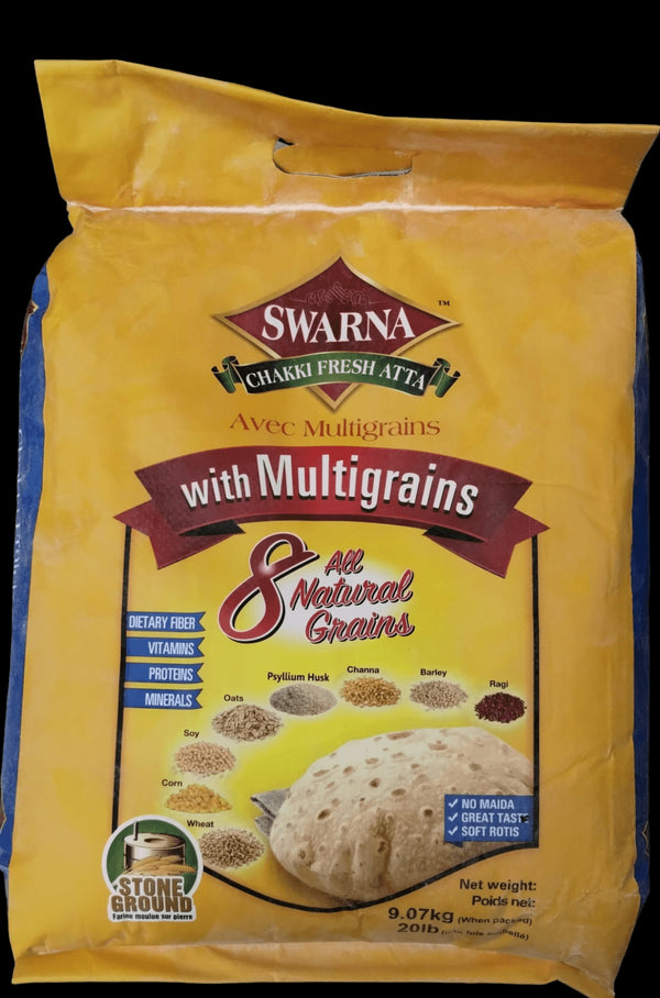 Swarna MultiGrain Atta - 20lb - apniroots Grocery