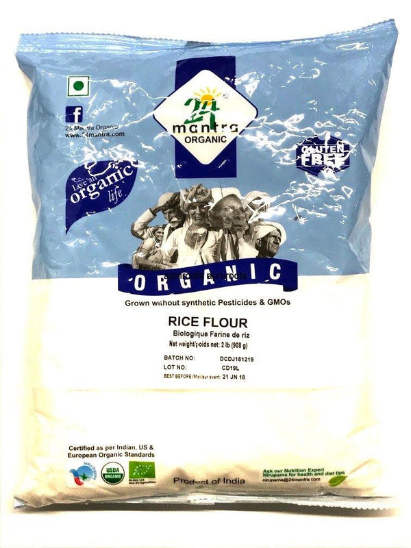 24 MANTRA ORG RICE FLOUR 2LB - apniroots Grocery