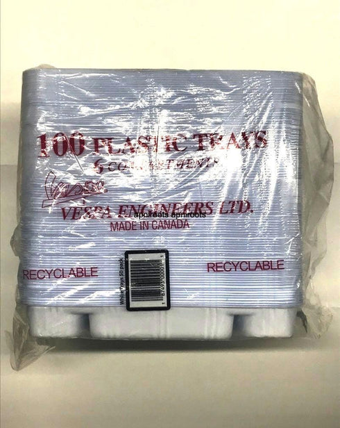 6 COMPARTMENT DINER PLATE 100pcs - apniroots Grocery