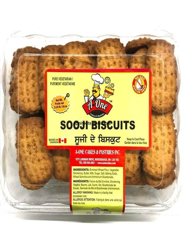 A-ONE SOOJI BISCUITS 2.25LB - apniroots Grocery