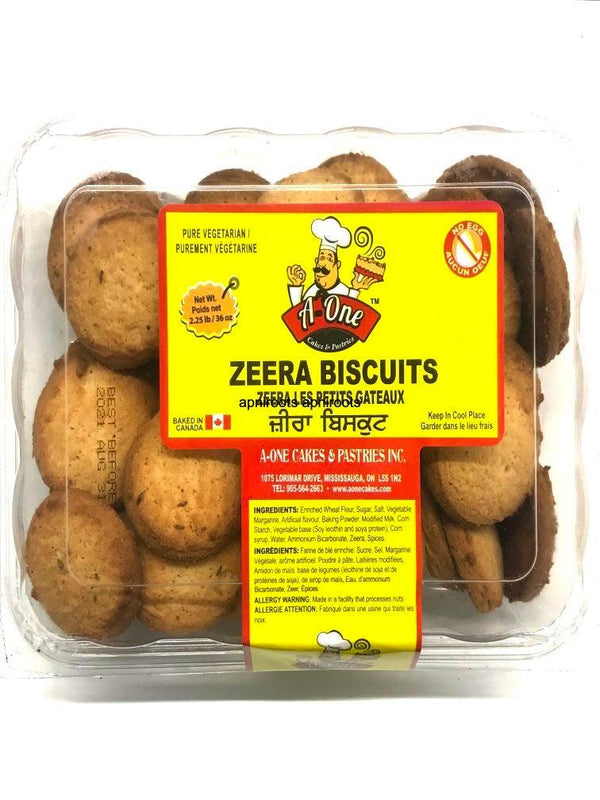 A-ONE ZEERA BISCUITS 2.25LB - apniroots Grocery