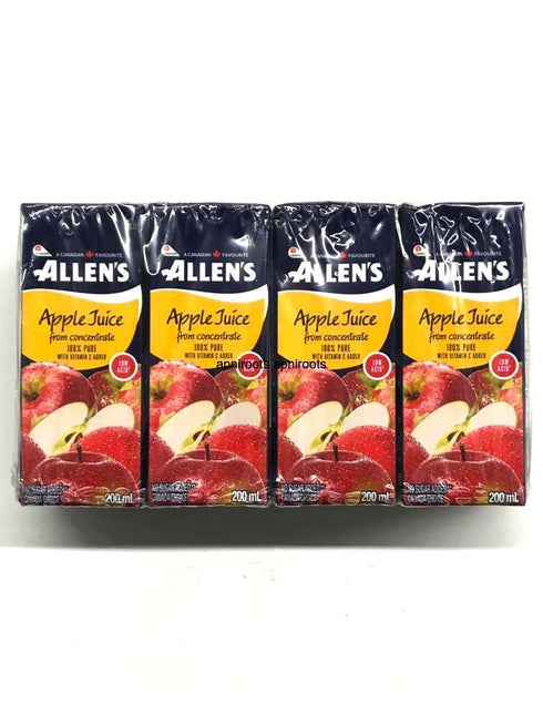 ALLENS APPLE JUICE 8PK - apniroots Grocery