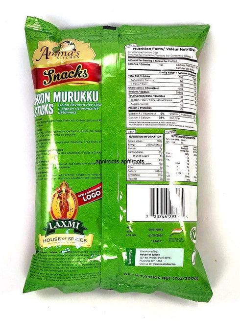 AMMA ONION MURUKU 200G - apniroots Grocery