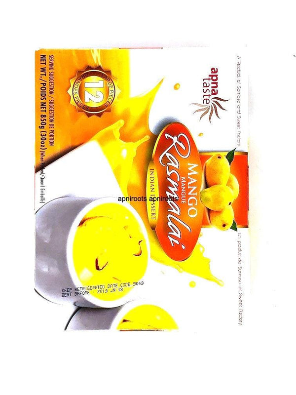APNA TAST E MANGO RASMALAI 12PC - apniroots Grocery
