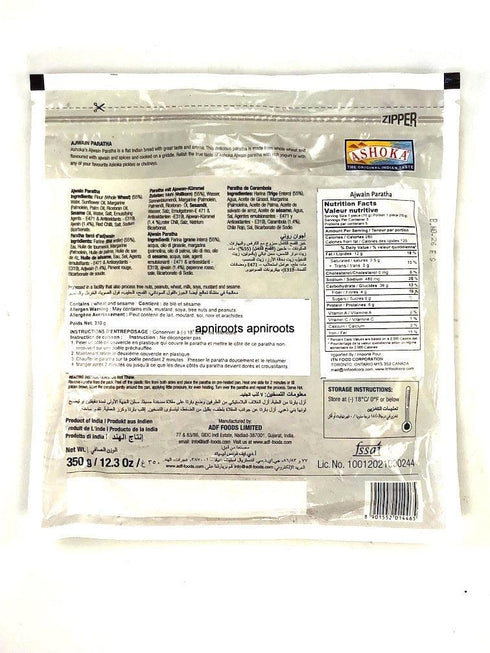 ASHOKA_AJWAIN PARATHA-350GM - apniroots Grocery