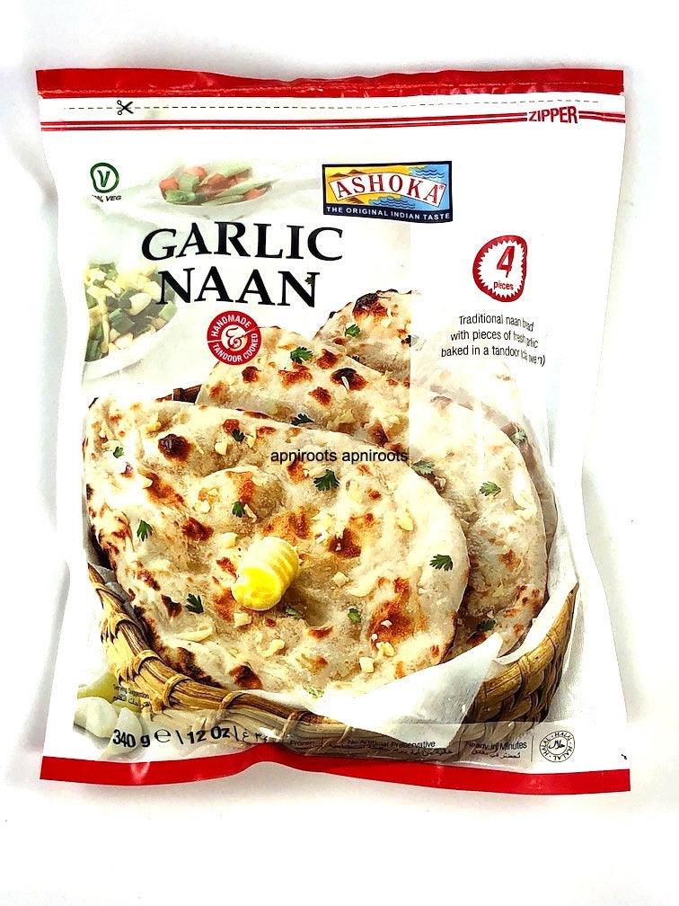ASHOKA GARLIC NAAN 4PC by at apniroots Indian Grocery Store Online