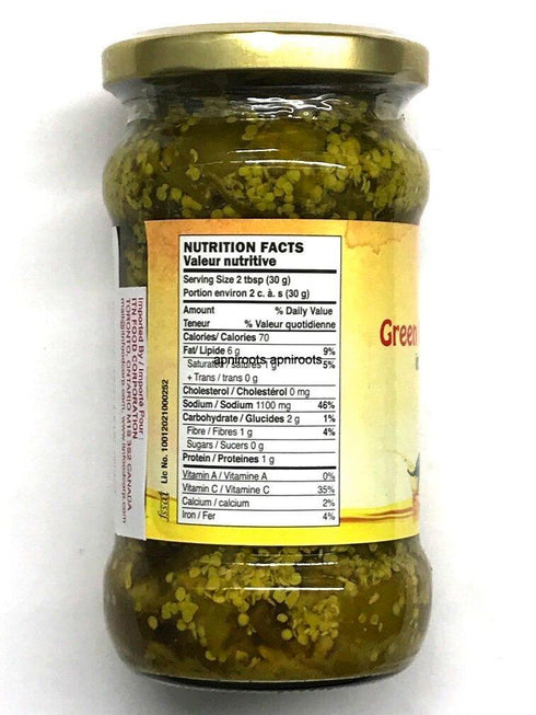 ASHOKA GREEN CHILI PICKLE 300G - apniroots Grocery