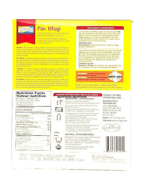 ASHOKA PAV BHAJI - apniroots Grocery
