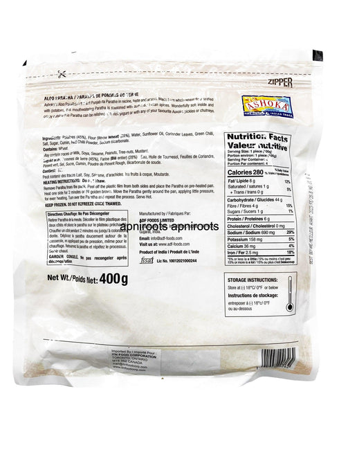 ASHOKA PLAIN PARATHA 5PK - apniroots Grocery