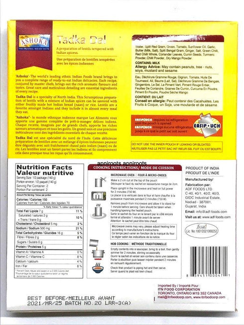 ASHOKA TADKA DAL 280GM - apniroots Grocery