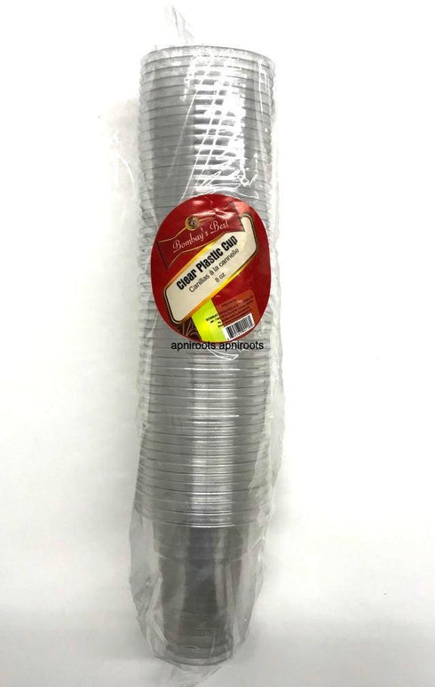 BB 8OZ PLASTIC CLEAR CUP 50PCS - apniroots Grocery