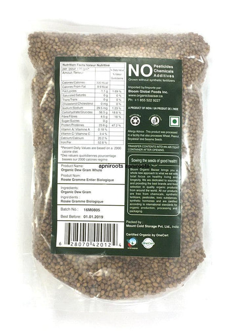 Bloom Organic Bazaar - Moth Whole - 908gm - apniroots Grocery