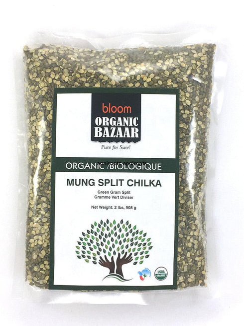 Bloom Organic Bazaar - Mung Split Chilka - 908gm - apniroots Grocery