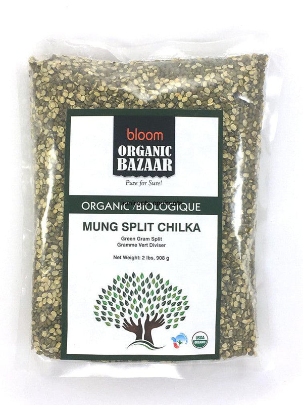 Bloom Organic Bazaar - Mung Split Chilka - 908gm - apniroots Grocery