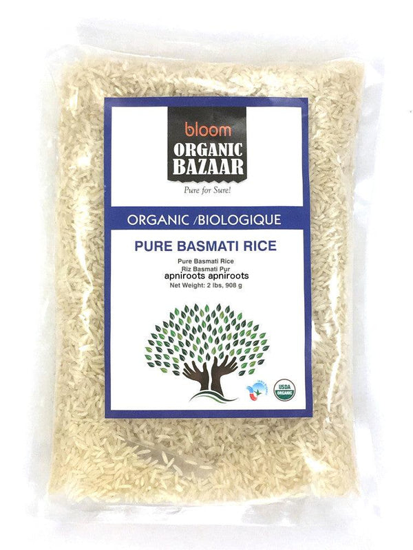 Bloom Organic Bazaar - Pure Basmati Rice - 908gm - apniroots Grocery