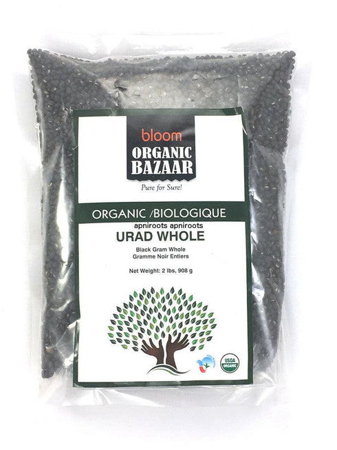 Bloom Organic Bazaar - Urad Whole - 908gm - apniroots Grocery