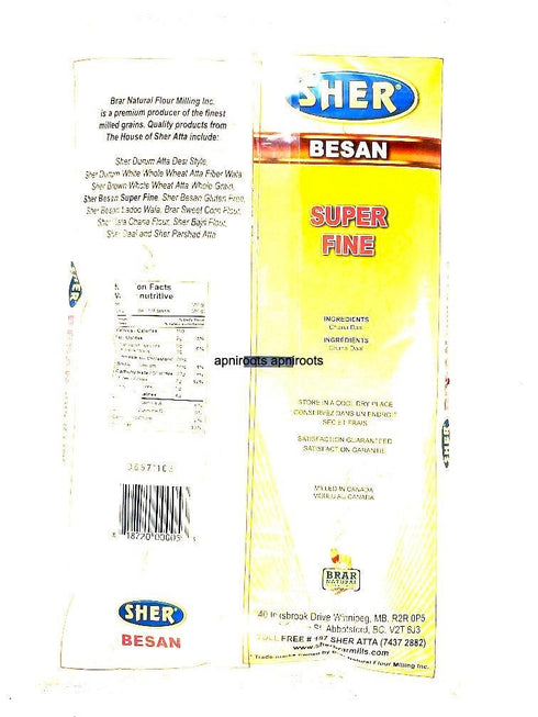 BRAR BESAN 8LB - apniroots Grocery