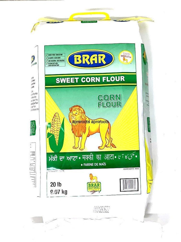 BRAR CORN FLOUR ATTA 20LB - apniroots Grocery